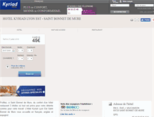 Tablet Screenshot of kyriad-lyon-est-saint-bonnet-de-mure.fr